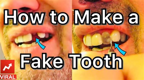 how to get the white things off your fake teeth